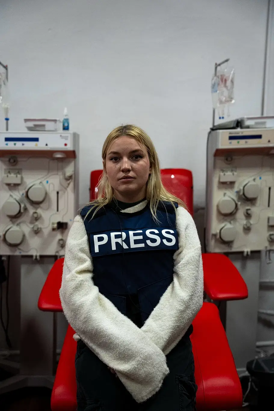 Kelsey Kimberlin stand in donor room