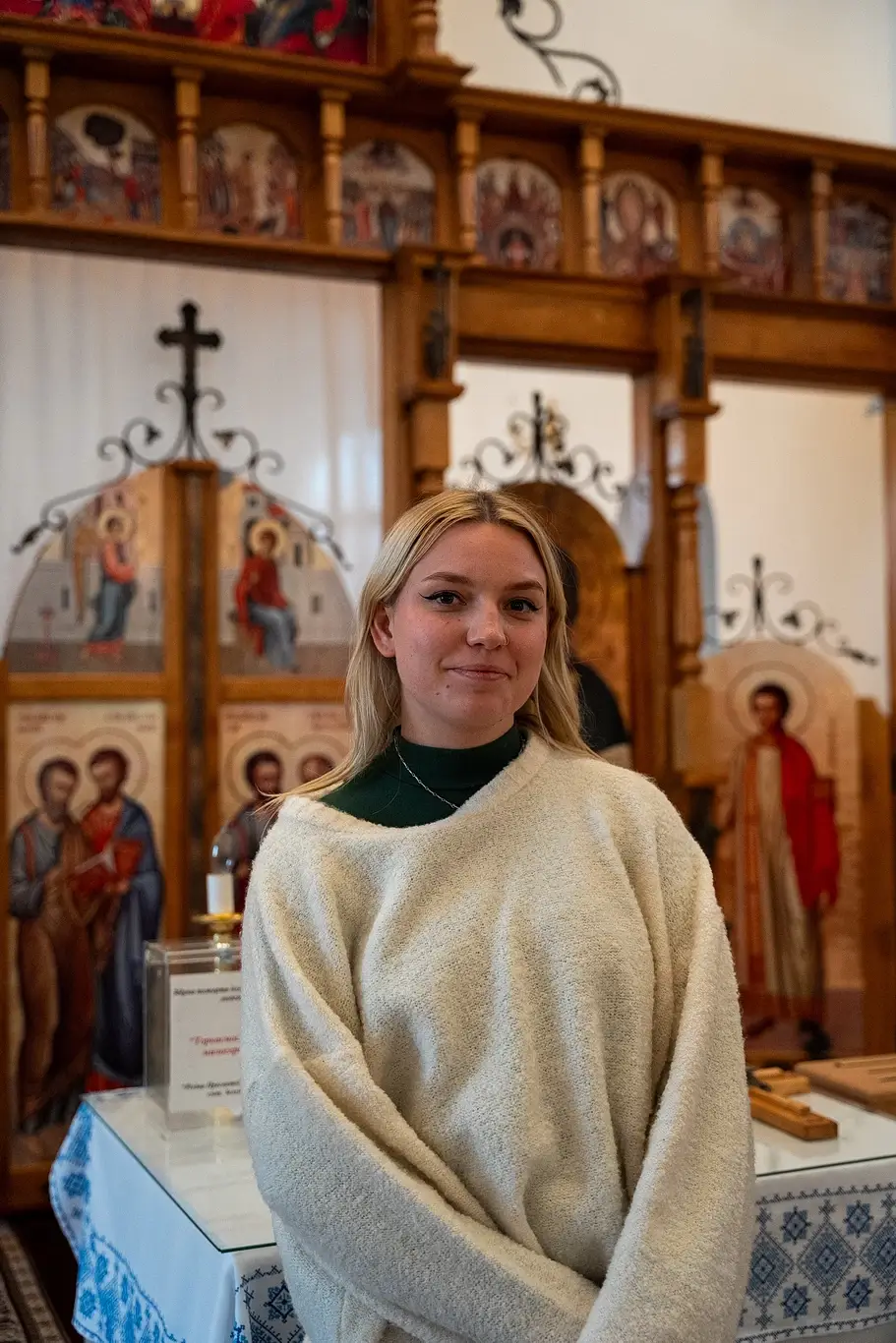 Kelsey Kimberlin visits church in Ukraine